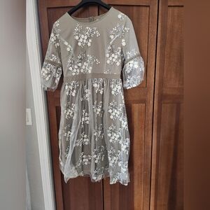 Floral Embroidered Dress